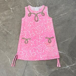 Lilly Pulitzer Pink and White Kids Dress